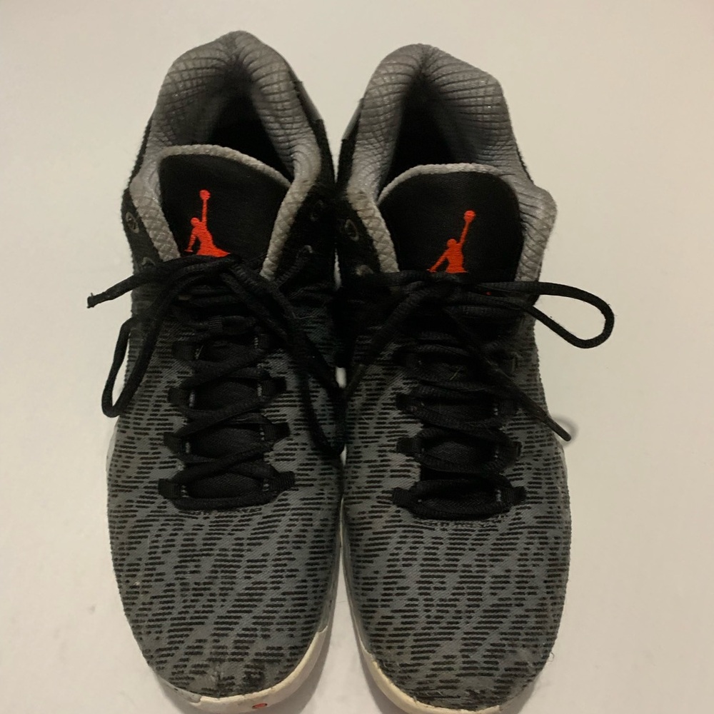 Jordan Men's Black and Gray Athletic Shoes